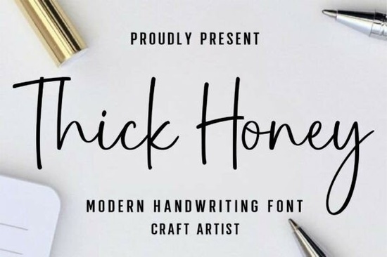 Thick Honey Font